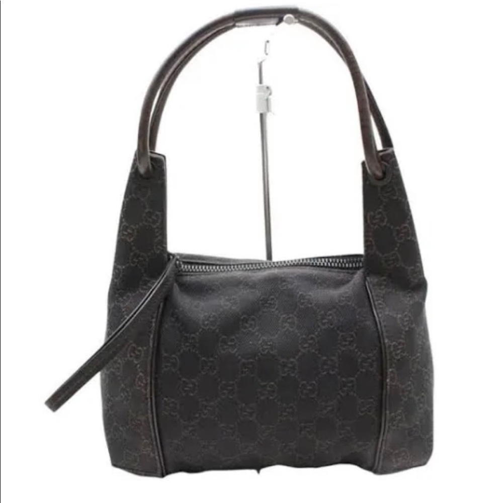 Gucci Hobo Chocolate Monongram Zipper Bag